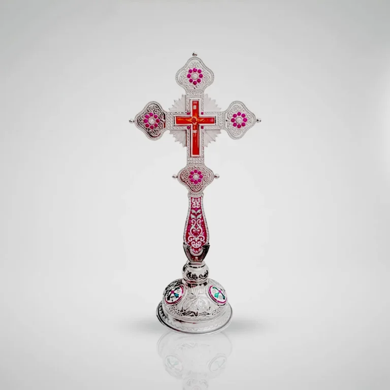 red-silver-filigree-cross-ornamental-design