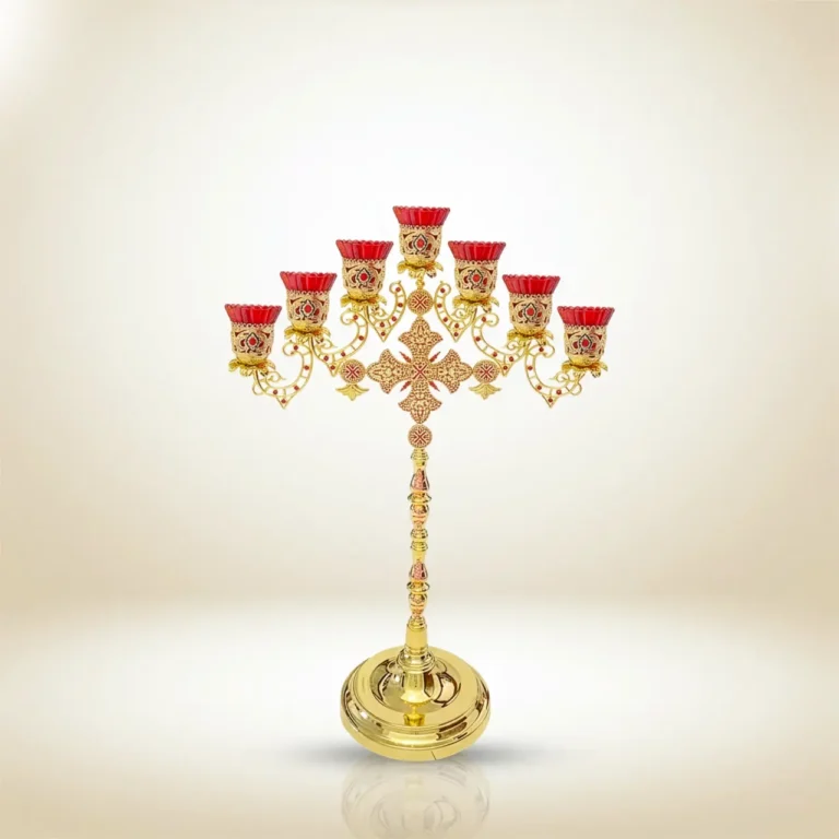 seven-cup-candelabrum-with-cross-centerpiece